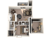 One Bedroom Apartment with Loft